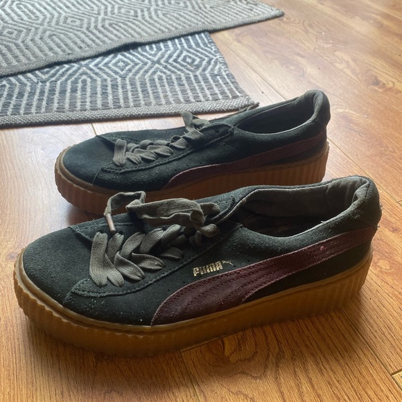 Green Puma Shoes Women's Size 8.5 | Black Pumas Size 8.5 - Picture 7 of 7
